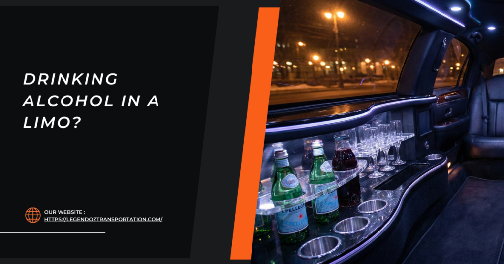 Drinking Alcohol in a Limo