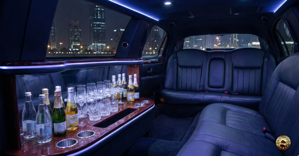 Drink Alcohol in a Limo