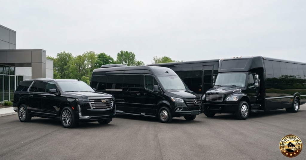 Sprinter van with driver vs party bus for groups